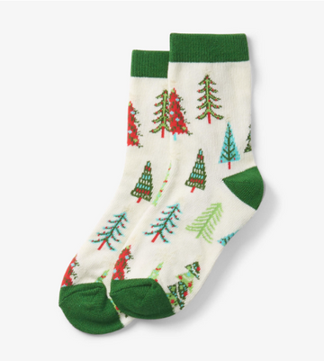 Trees Kids Crew Socks